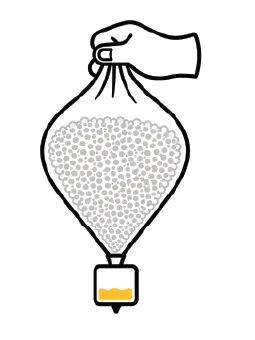 Step 4: Collect the urine collection bag